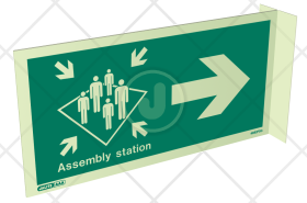 Assembly Station - Right Arrow (Wall Mounted Double Sided)