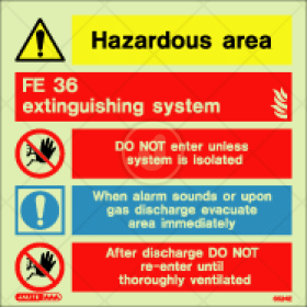 FE36 extinguisher system