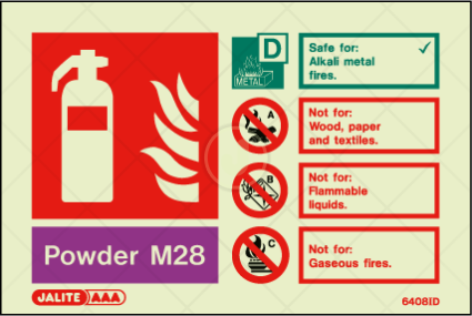 Powder M28 - Fire Extinguisher Identification | Jalite USA